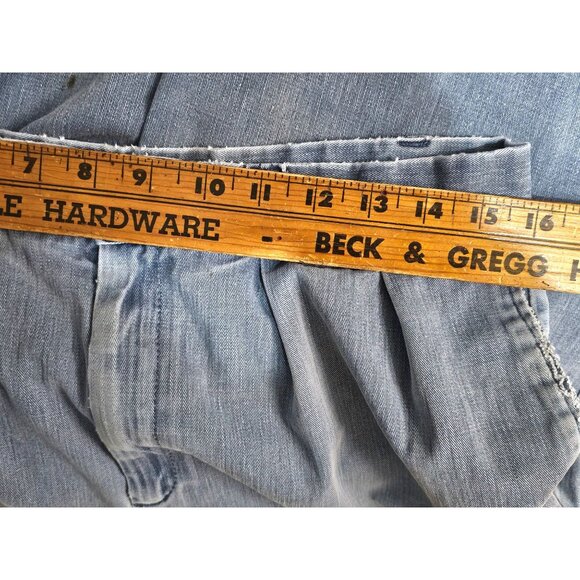 NOS Vintage 90s Streetwear Mens 34x30 Pleated Acid Wash Tapered Leg Denim Jeans - Picture 12 of 12